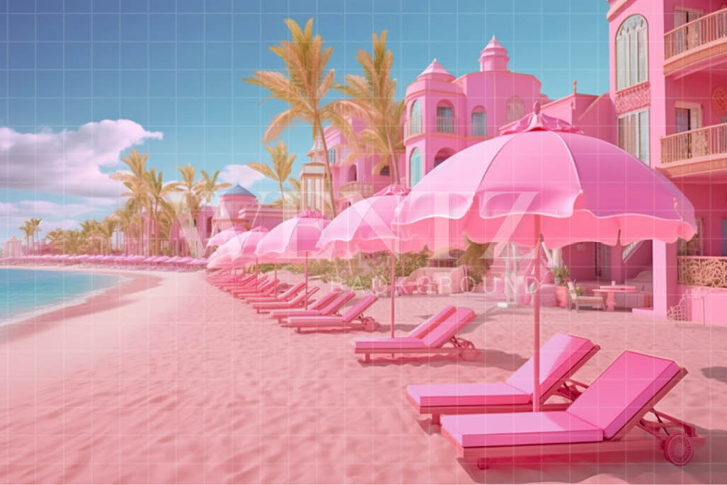 La Gras 180 ピンクバックホロ Fundo Fotográfico em Tecido Praia Pink / Backdrop 4466