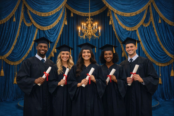 Fundo Fotográfico em Tecido Formatura / Backdrop 7816