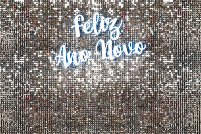 Fundo Fotográfico em Tecido Feliz Ano Novo / Backdrop 2545