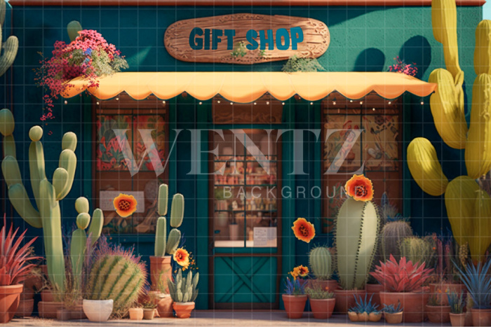 Fundo Fotográfico em Tecido Loja de Presentes / Backdrop 2999