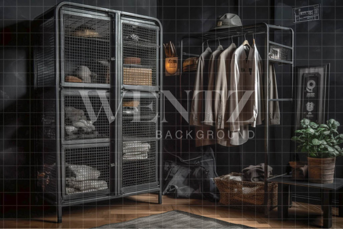 Fundo Fotográfico em Tecido Loja de Roupas / Backdrop 3315