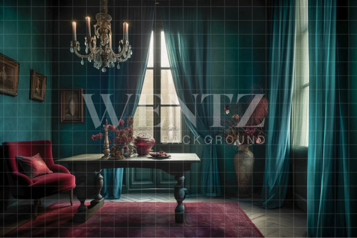 Fundo Fotográfico em Tecido Sala Luxuosa / Backdrop 3349