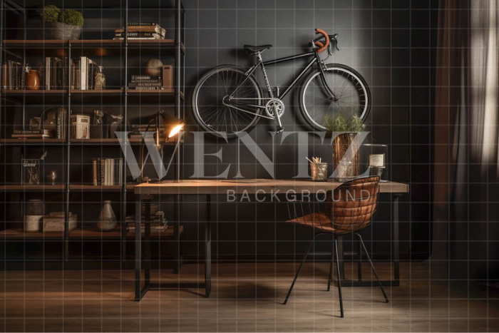 Fundo Fotográfico em Tecido Escritório do Papai / Backdrop 3352