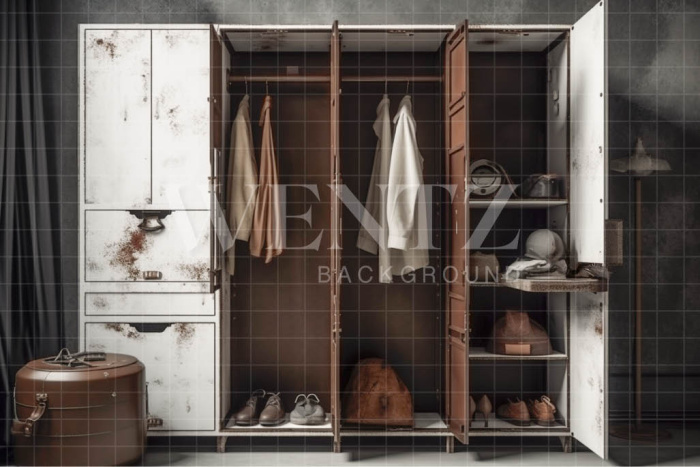 Fundo Fotográfico em Tecido Armário de Roupas / Backdrop 3357