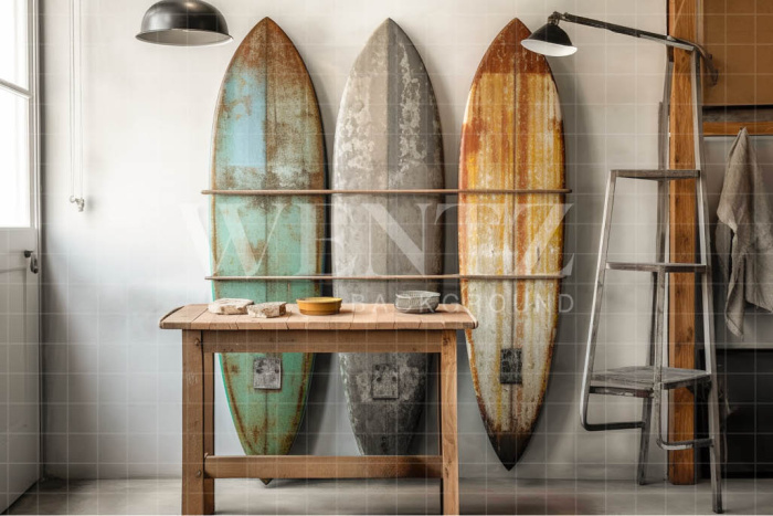 Fundo Fotográfico em Tecido Sala do Surfista / Backdrop 3364