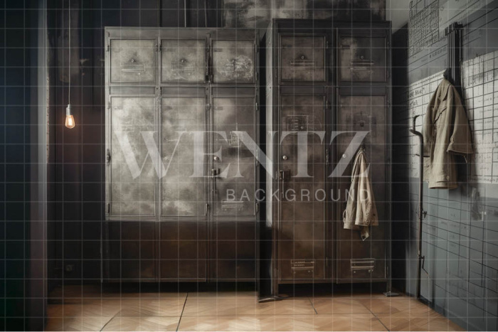 Fundo Fotográfico em Tecido Cenário com Armários / Backdrop 3366