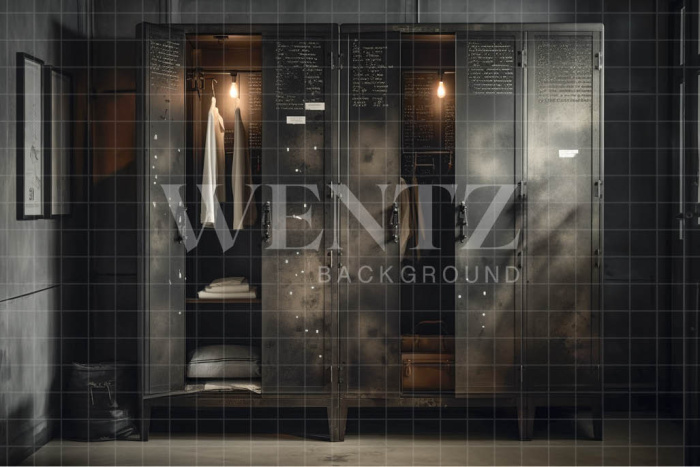 Fundo Fotográfico em Tecido Armário Antigo / Backdrop 3380