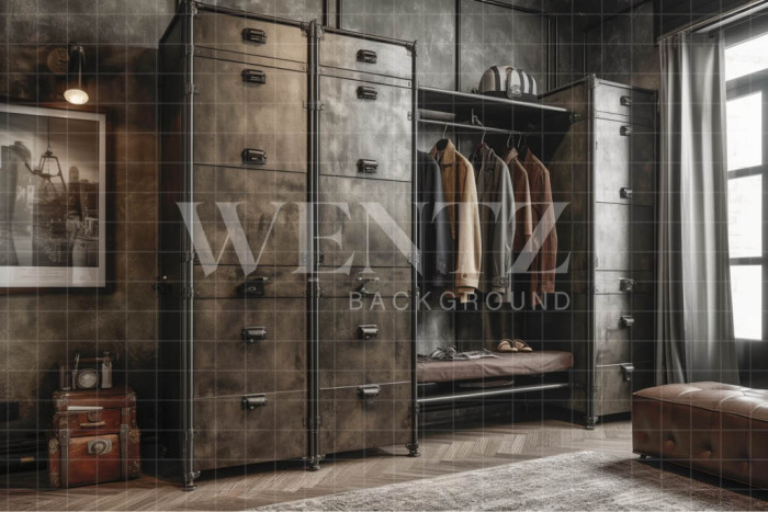 Fundo Fotográfico em Tecido Quarto do Papai / Backdrop 3394