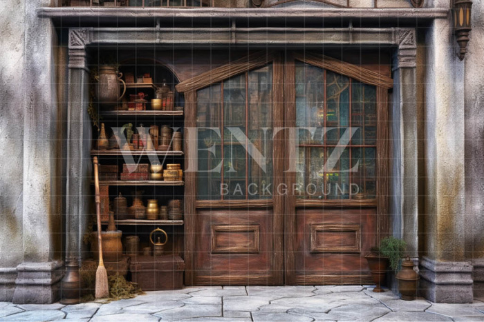 Fundo Fotográfico em Tecido Loja de Vassouras / Backdrop 3463