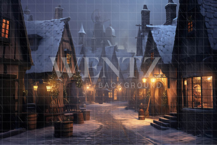 Fundo Fotográfico em Tecido Vila de Magia / Backdrop 3483