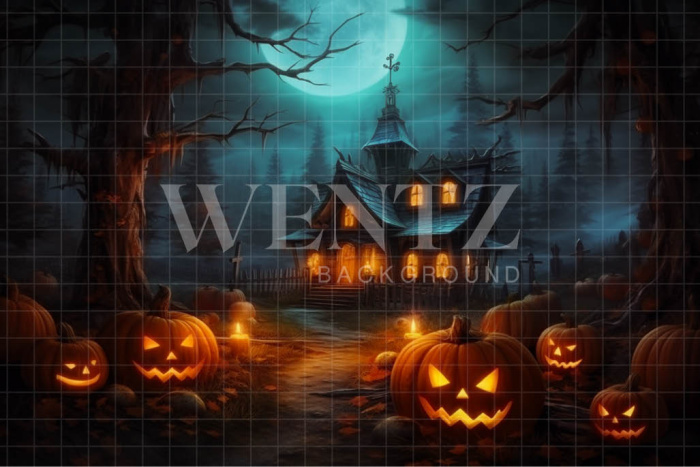 Fundo Fotográfico em Tecido Cabana na Floresta / Backdrop 3718