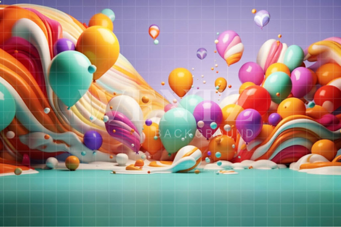 Fundo Fotográfico em Tecido Cenário Colorido / Backdrop 4096