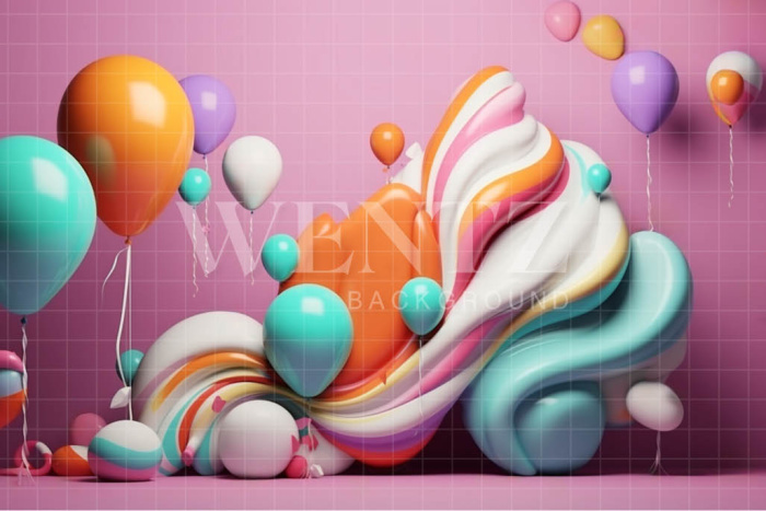 Fundo Fotográfico em Tecido Cenário Colorido / Backdrop 4097