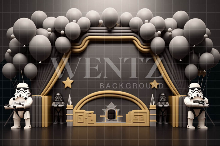 Fundo Fotográfico em Tecido Robôs / Backdrop 4248