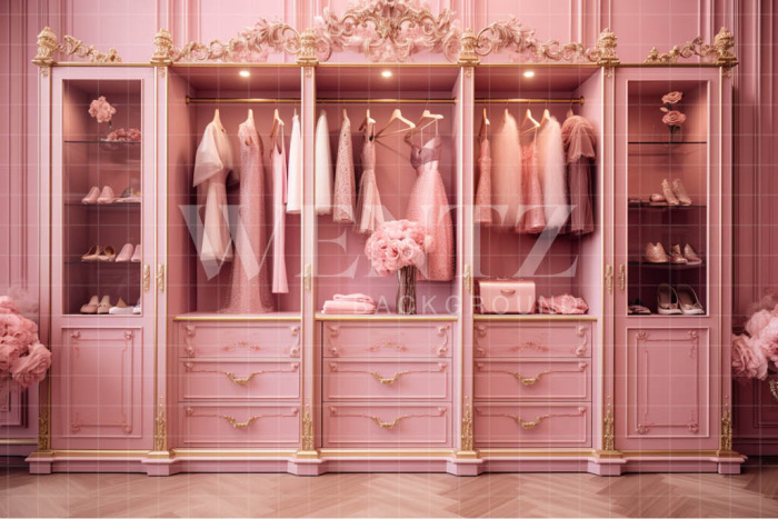 Fundo Fotográfico em Tecido Closet Luxo / Backdrop 4417