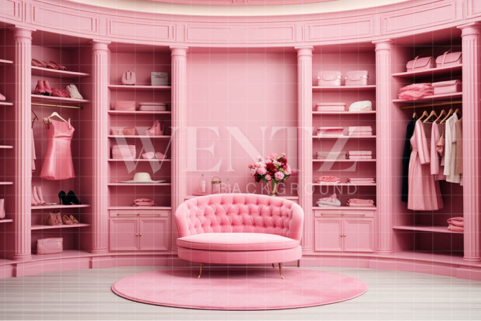 Fundo Fotográfico em Tecido Closet Luxo / Backdrop 4418