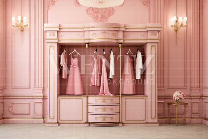 Fundo Fotográfico em Tecido Closet Pink / Backdrop 4419