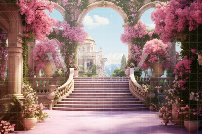 Fundo Fotográfico em Tecido Jardim Encantado / Backdrop 4430