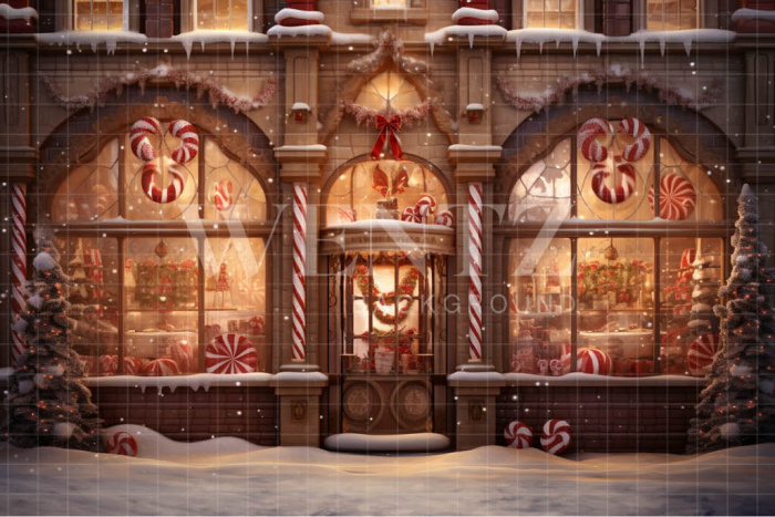Fundo Fotográfico em Tecido Loja de Natal / Backdrop 4443