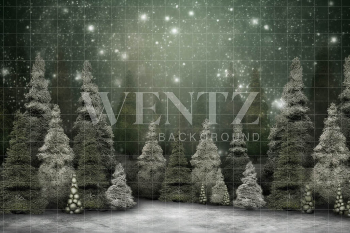 Fundo Fotográfico em Tecido Árvores de Natal / Backdrop 4488