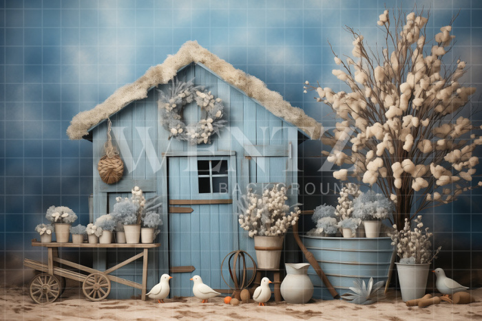 Fundo Fotográfico em Tecido Cenário de Páscoa / Backdrop 5225