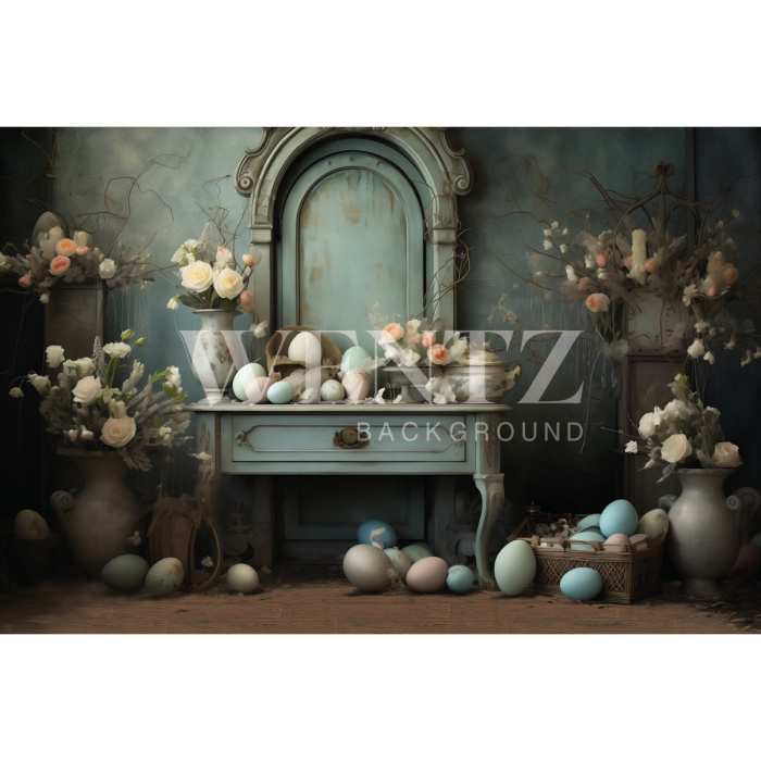 Fundo Fotográfico em Tecido Páscoa / Backdrop 5418