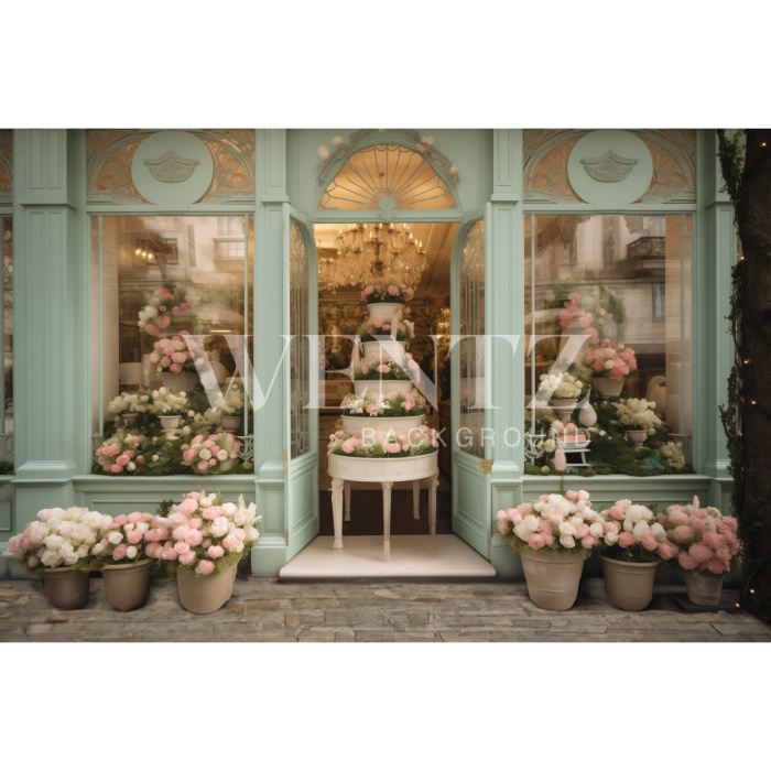 Fundo Fotográfico em Tecido Loja de Páscoa / Backdrop 5437