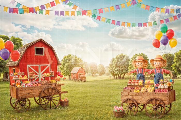 Fundo Fotográfico em Tecido Cenário Festa Junina / Backdrop 6954