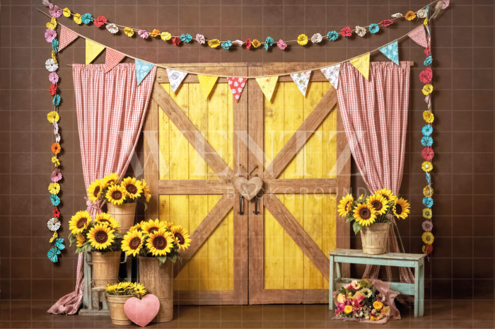 Fundo Fotográfico em Tecido Cenário Festa Junina / Backdrop 6966