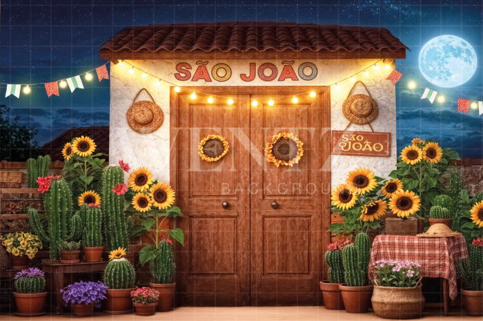 Fundo Fotográfico em Tecido Cenário Festa Junina / Backdrop 6968