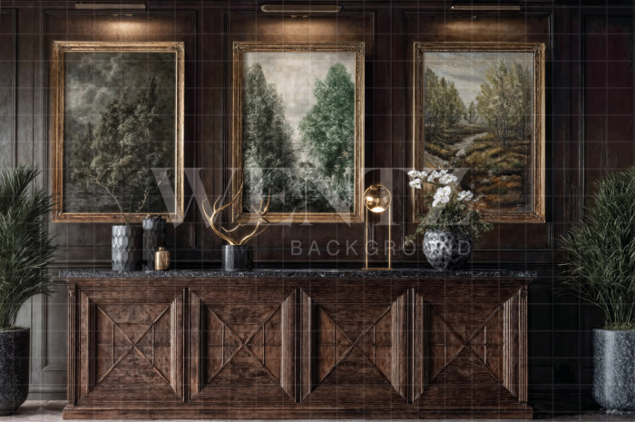 Fundo Fotográfico em Tecido Sala Dia dos Pais / Backdrop 7322