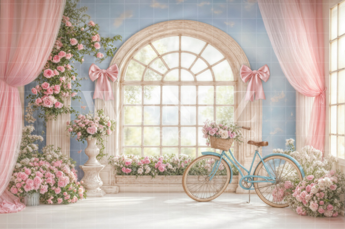 Fundo Fotográfico em Tecido Cenário de Primavera / Backdrop 7862