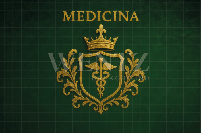 Fundo Fotográfico em Tecido Formatura Medicina / Backdrop 7936