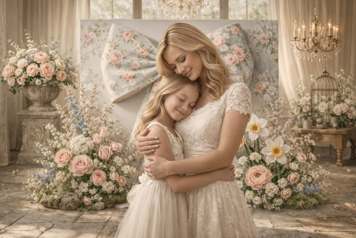 Fundo Fotográfico em Tecido Dia das Mães / Backdrop 8226