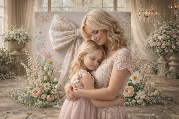 Fundo Fotográfico em Tecido Dia das Mães / Backdrop 8228