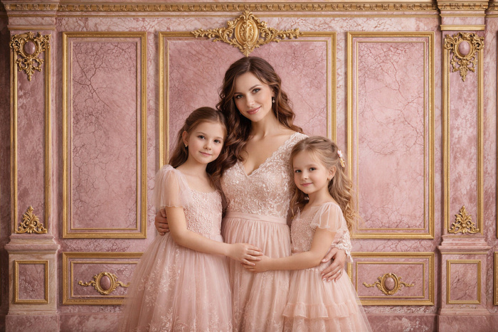 Fundo Fotográfico em Tecido Boiserie Dia das Mães / Backdrop 8253