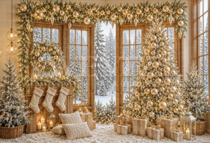 Fundo Fotográfico em Tecido Natal / Backdrop 8553