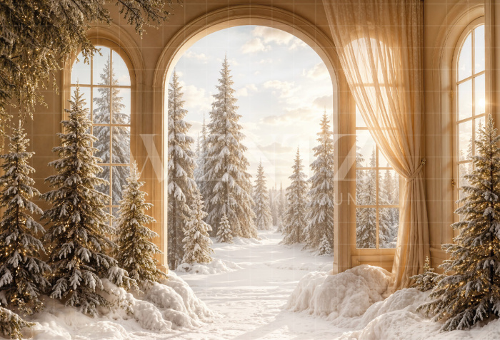 Fundo Fotográfico em Tecido Natal / Backdrop 8554