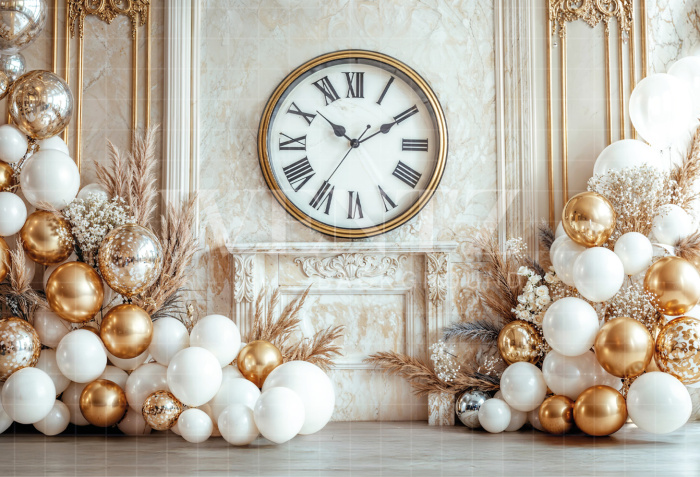 Fundo Fotográfico em Tecido Ano Novo / Backdrop 6508