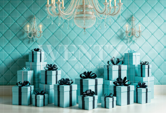Fundo Fotográfico em Tecido Cenário com Presentes / Backdrop 7238