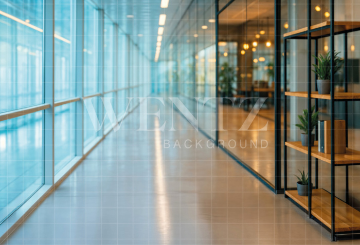 Fundo Fotográfico em Tecido Corredor de Escritório / Backdrop 7496