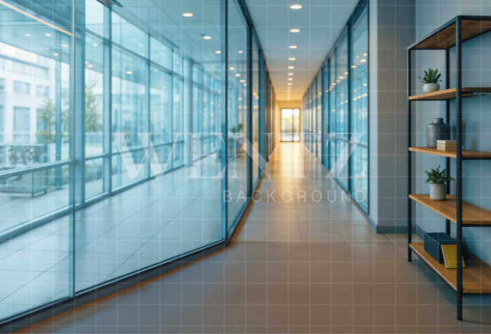 Fundo Fotográfico em Tecido Corredor de Escritório / Backdrop 7499