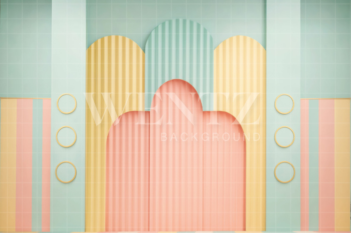 Fundo Fotográfico em Tecido Dia das Crianças / Backdrop 7740