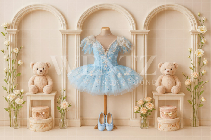Fundo Fotográfico em Tecido Figurino de Balé Dia das Crianças / Backdrop  7732