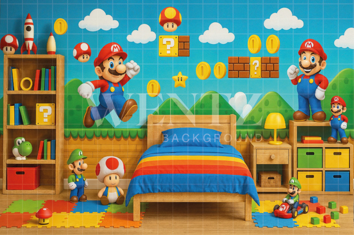 Fundo Fotográfico em Tecido Quarto Dia das Crianças / Backdrop 7734