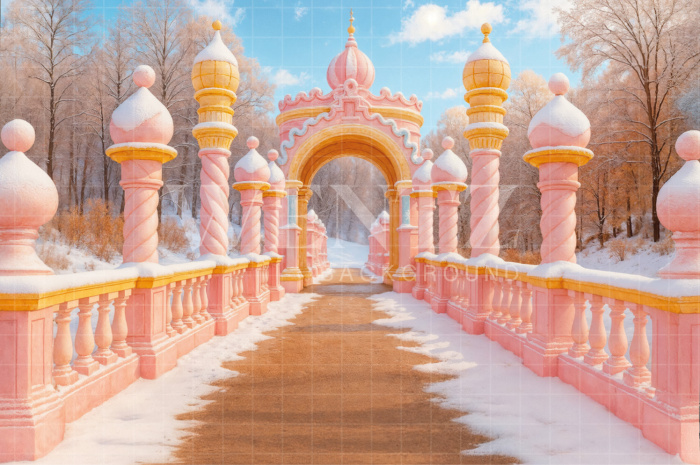 Fundo Fotográfico em Tecido Ponte Rosa Dia das Crianças / Backdrop 7743