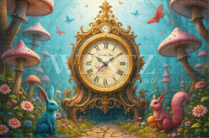 Fundo Fotográfico em Tecido Alice Dia das Crianças / Backdrop 7769