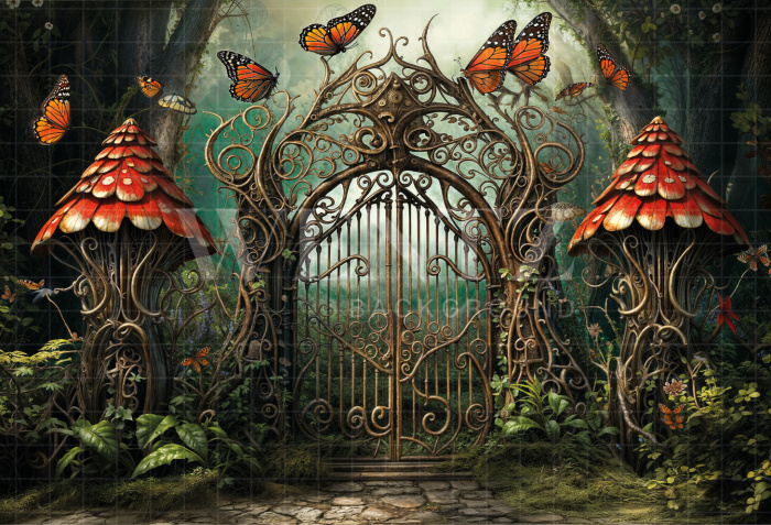 Fundo Fotográfico em Tecido Floresta Encantada Dia das Crianças / Backdrop 6383