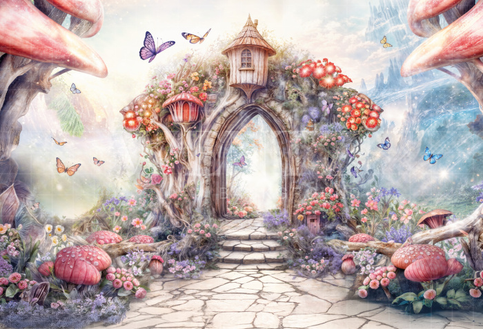 Fundo Fotográfico em Tecido Floresta Encantada Dia das Crianças / Backdrop 6384