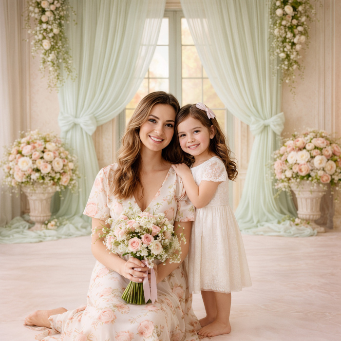 Fundo Fotográfico em Tecido Dia das Mães / Backdrop 8176